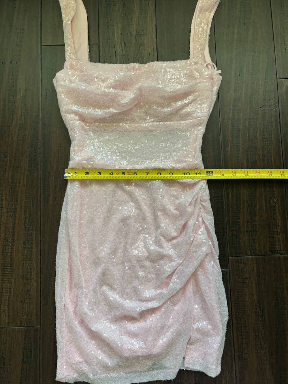 Windsor Pink Sequin Square Neck Dress Size S - Picture 5 of 6